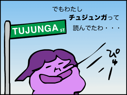 実は「チュジュンガ」と読んでいました。
